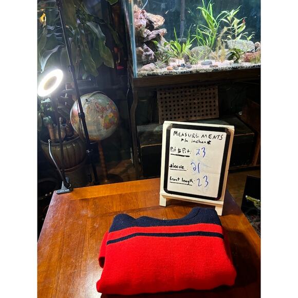 Vintage Ski-Moto Sweater Sportswear by Peerless Ski Wool Red Black. Mens medium - Picture 6 of 6